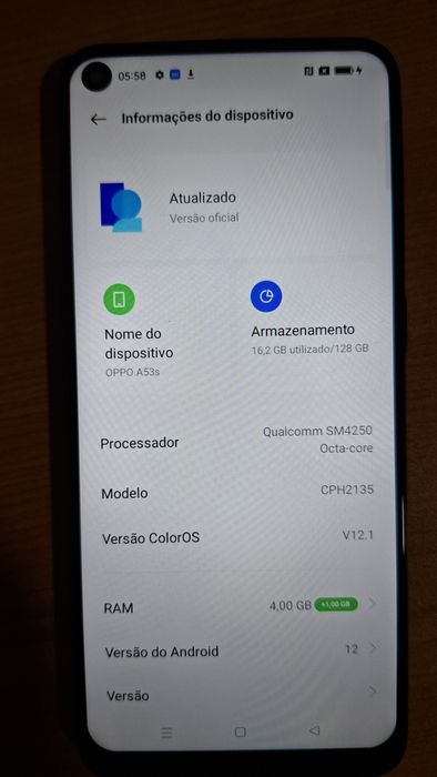 Telemovel Oppo A53s