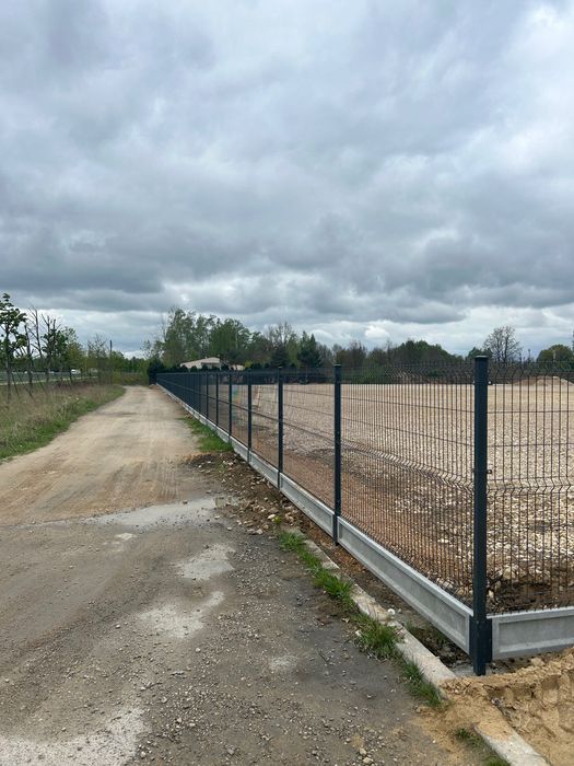 Ogrodzenie panelowe 3D KOMPLET slupki panele podmurówki obejmy BRAMY
