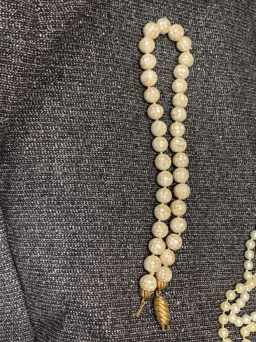 Шикарні весільні буси, старовинні буси, золото,перламутр, намисто.