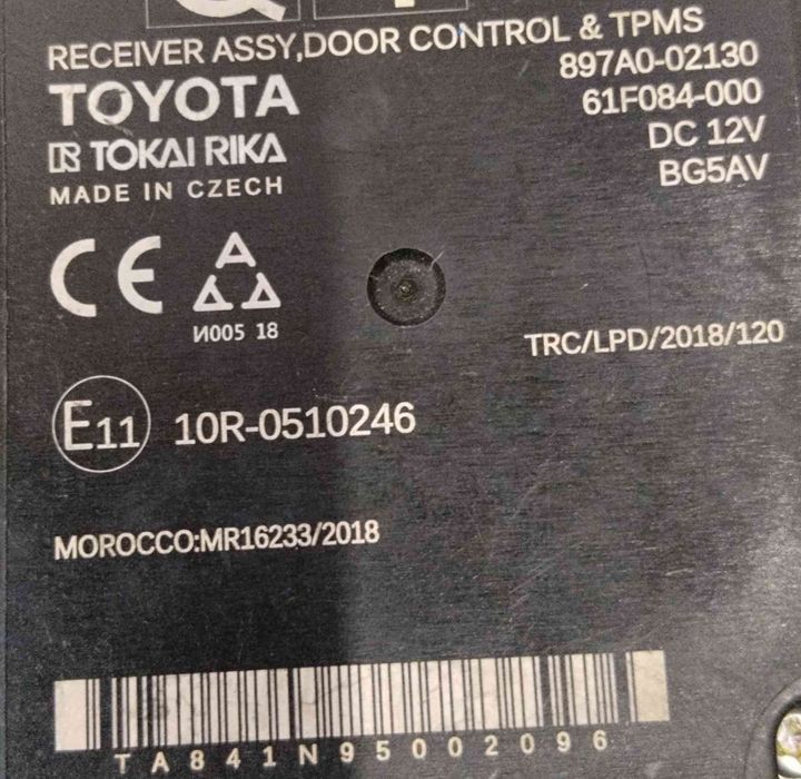 Módulo Electrónico TOYOTA COROLLA Hatchback (_E21_, _EA1_, _EH1_) ano 2019