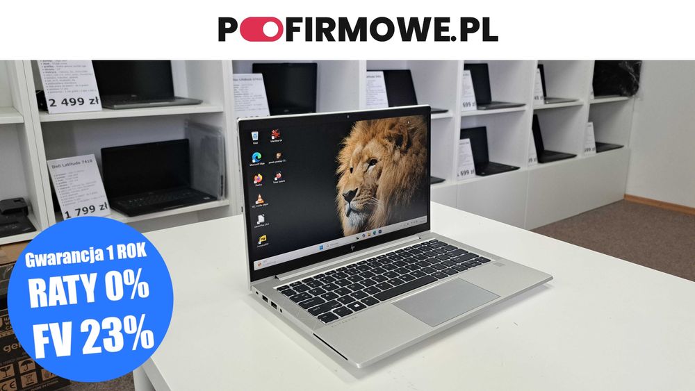 Biznesowy HP EliteBook 835 G8 13,3" Ryzen 7 PRO 16GB 512SSD IPS Full HD WIN 11 Aluminium Gwarancja Faktura Klasa A