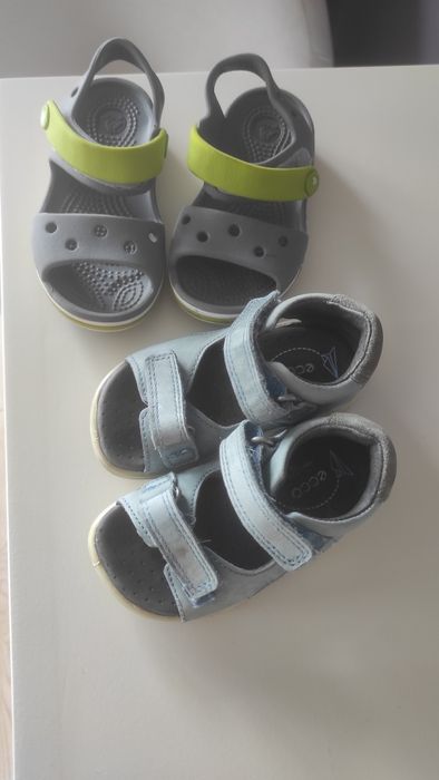 Crocs C7, шкіряні босоніжки ecco 21 розмір