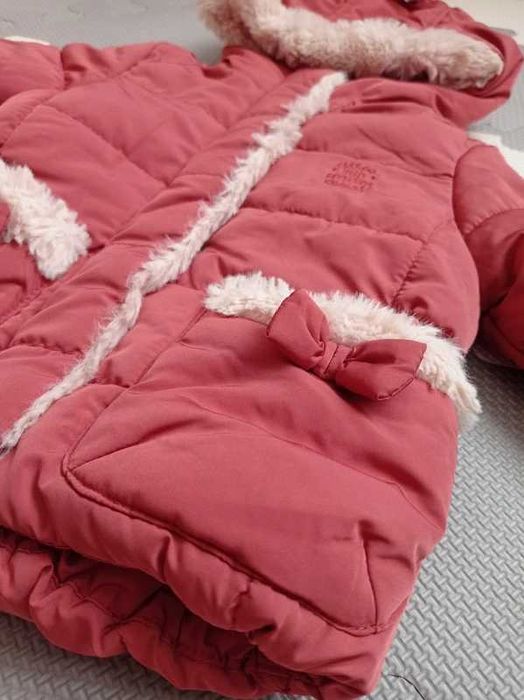 Kurtka niemowlęca z futerkiem C&A baby 68