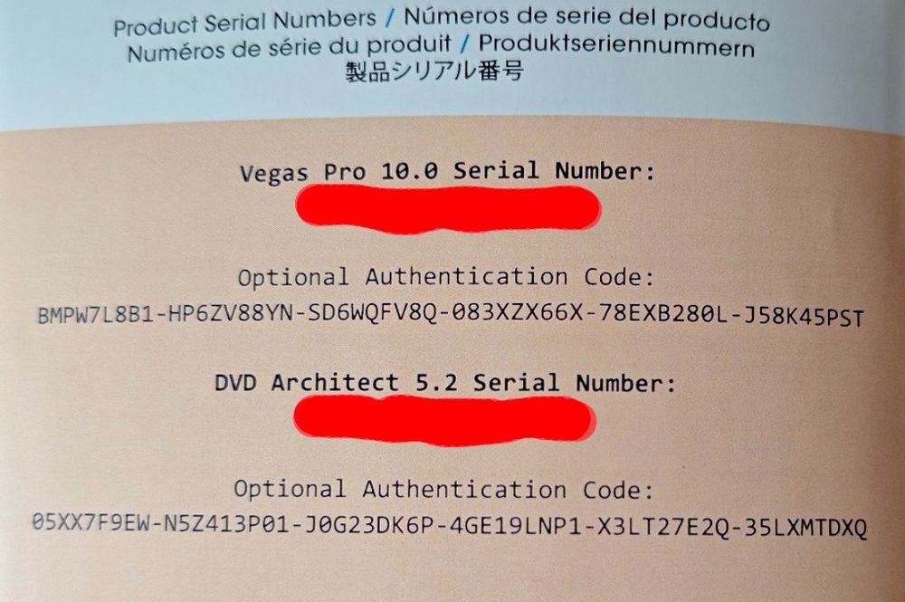 Sony Vegas 10 Pro i DVD Architect 5.2