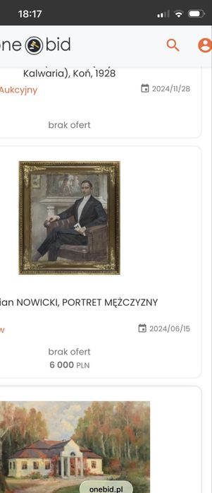 Przepiekny obraz aukcyjny Mariana Nowickigo polskie malarstwo