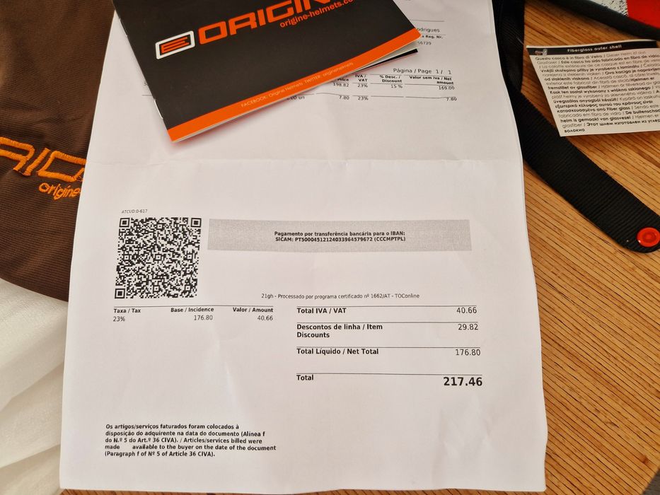 Capacete Origine Virgo - tamanho M - Novo