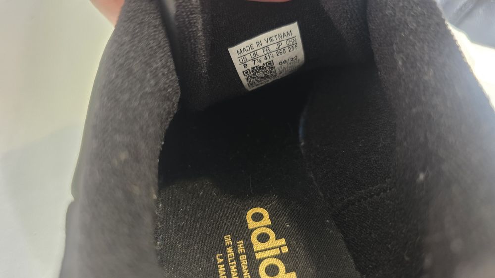 Ténis adidas court tourino pretos 41 usados 2 vezes sapatilhas novos