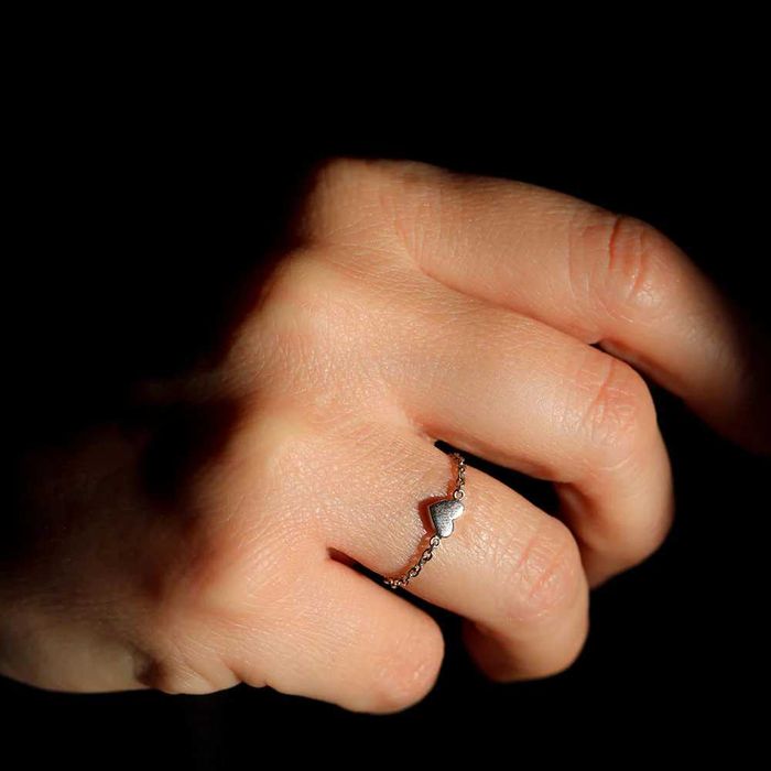 Anel de prata "Harper Silver Chain Ring"