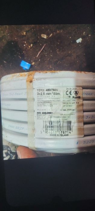 Przewód ,kabel 3x2.5 50m