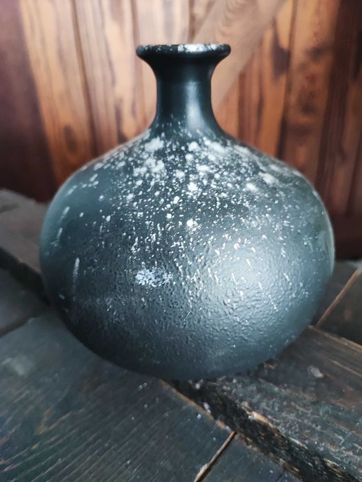 Wazon szklany   z lat 70 VEBA Glas Germany