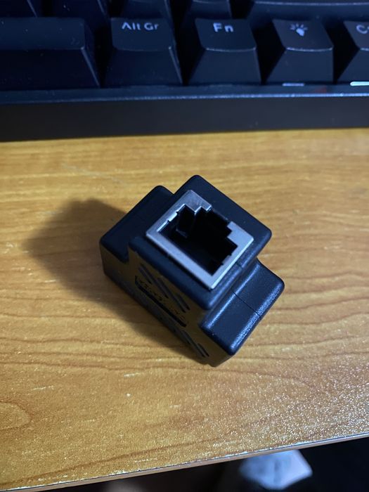 Adaptador rj 45 2 saidas