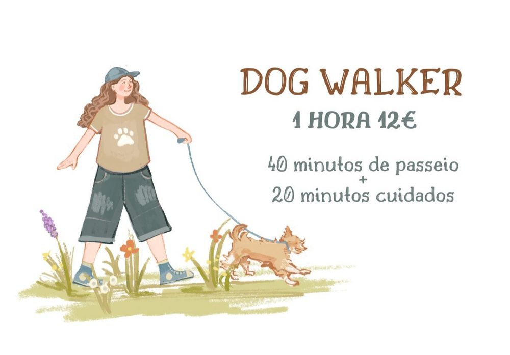 Serviço de Dog Walking/Passeios de cães