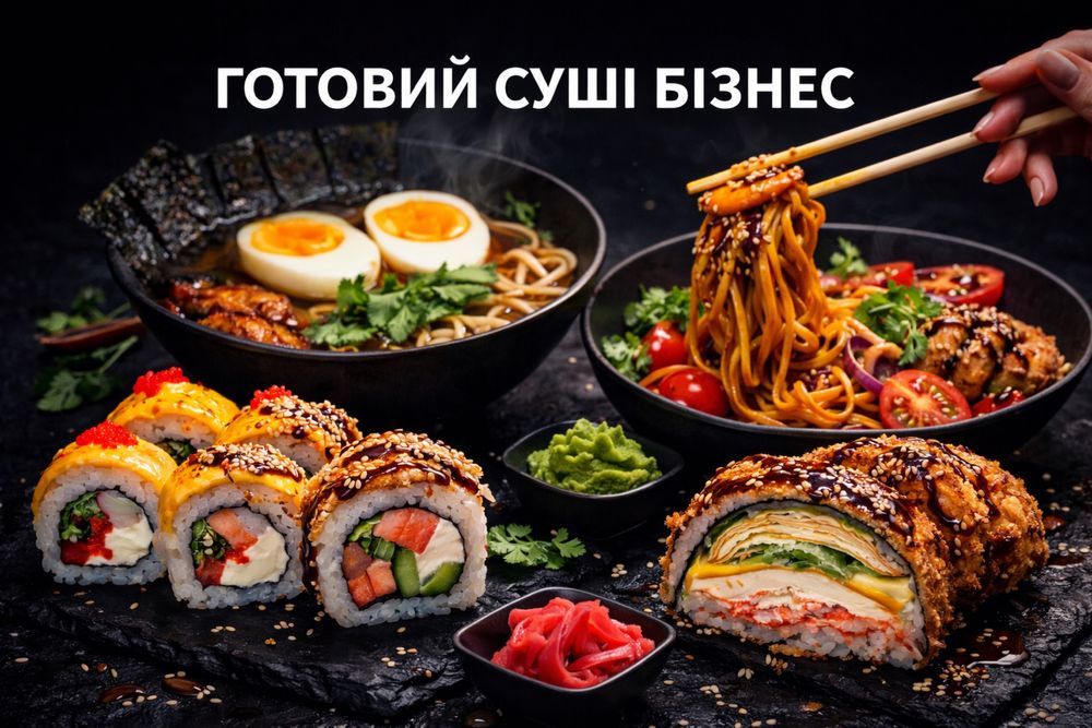 Продаж ПРИБУТКОВОГО суші-бізнесу (Львів) | 2 бренди