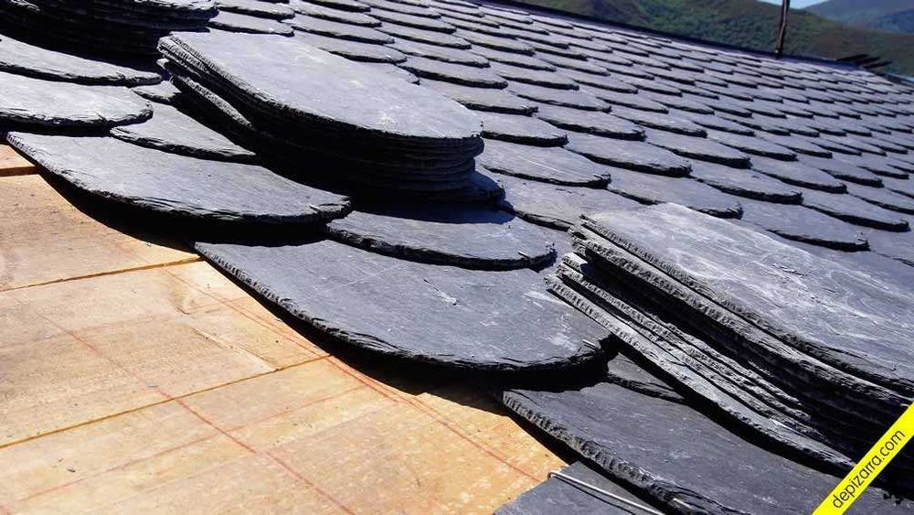 Łupek dachowy czarny dachówka kamień naturalny