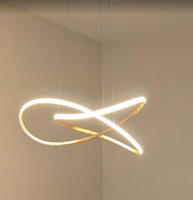 Lampa wisząca LED TUMEN Metal Złoty