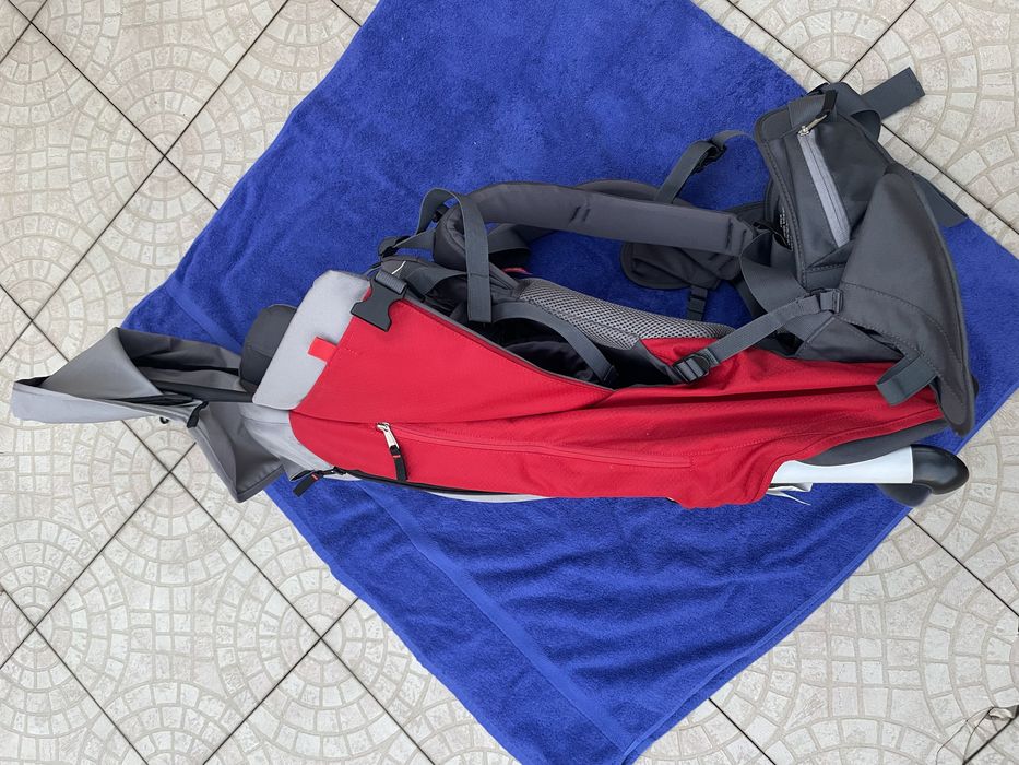 Mochila de Transporte de Bebé phil&teds Escape Cinzento, Vermelho