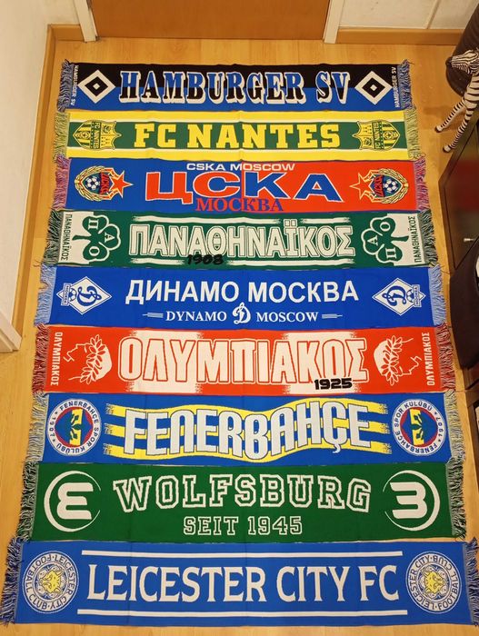 Cachecol - vários clubes de futebol internacionais novos, pede o teu!