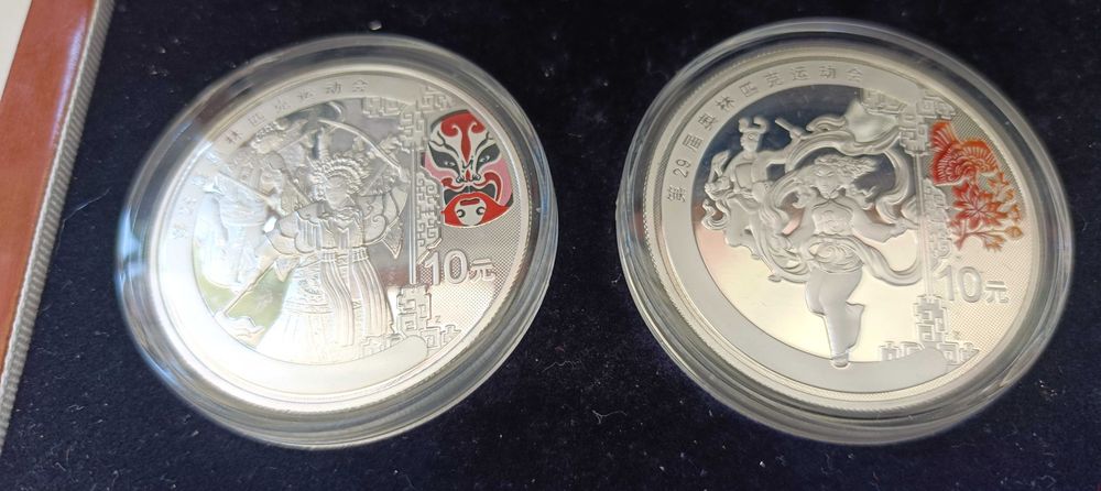 Moedas para coleção colecionador prata comemorativas olimpíadas