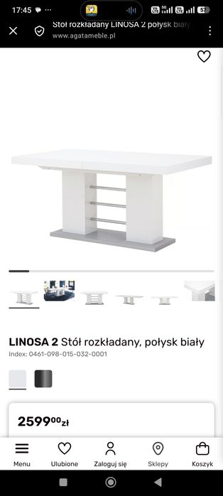 Stół rozkładany do jadalni