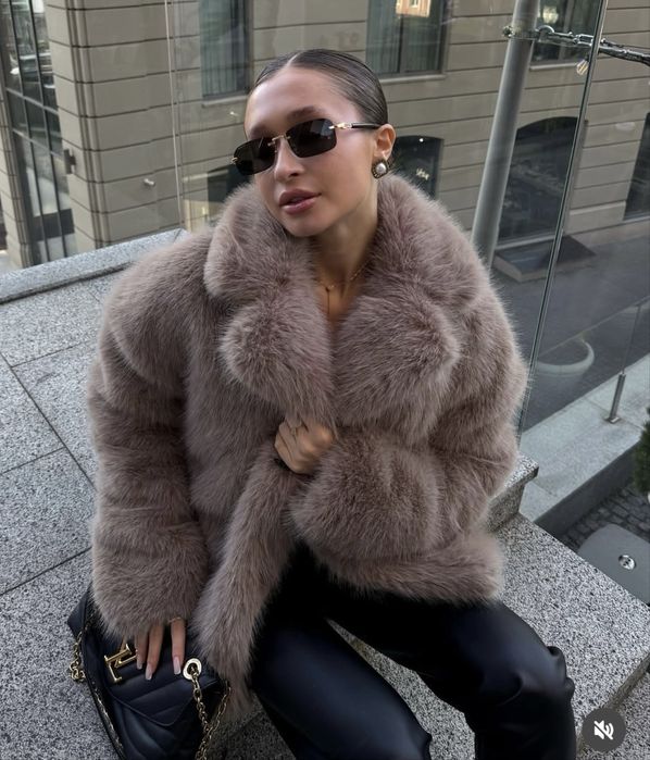 Шуба искусственная ,шубка ,эко мех ,куртка,шуба zara