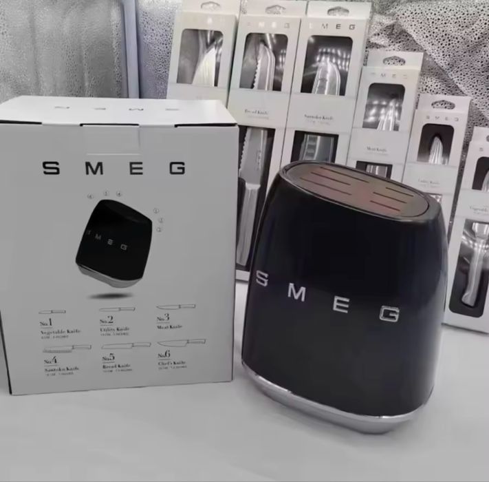 Набір кухоних ножів smeg smeg ножи ножик / чорный