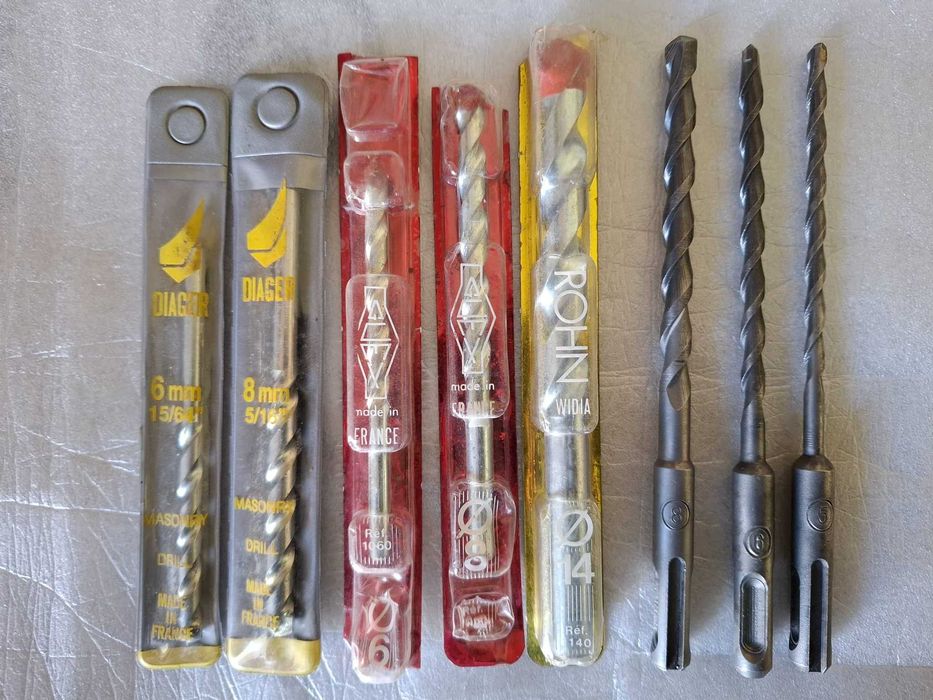 Conjunto brocas para betão