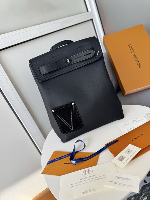 Рюкзак Louis Vuitton Steamer, чоловій чорний рюкзак луі вітон , backpack