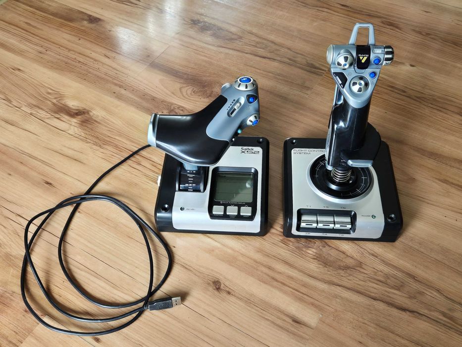 Kontroler Joystick Logitech Saitek X52 Flight Control System symulator lotu