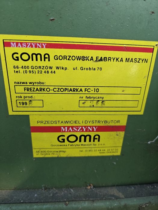 Frezarko - czopiarka FC 10 GOMA