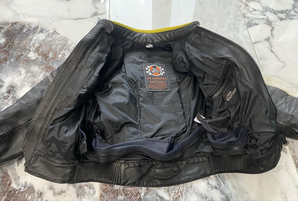 Шкіряна мото куртка GP pro sports з захистом