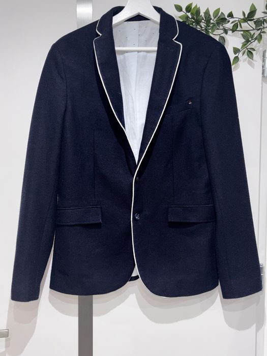 Zara granatowa marynarka męska elegancka rozmiar 48/M