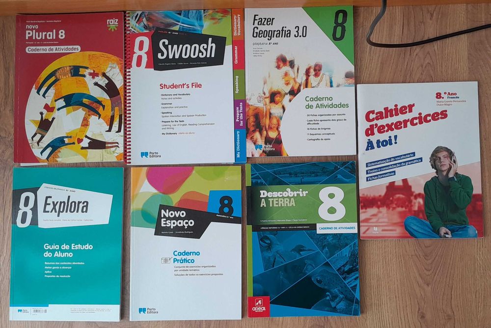 Cadernos de Fichas/Atividades 8.º ano