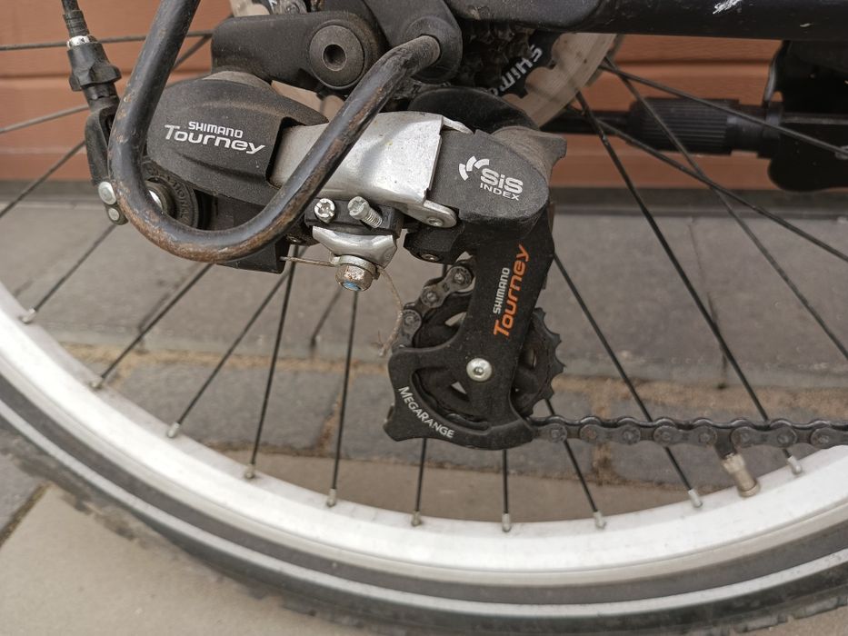 Rower tarcze shimano Tourney dynamo aluminium
