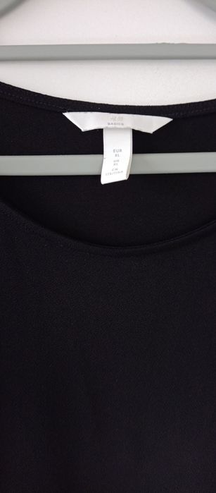 Czarna  sukienka długi rękaw H&M rozmiar XL