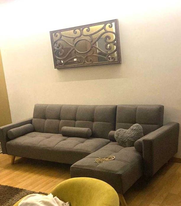 Sófa-cama com chaise long