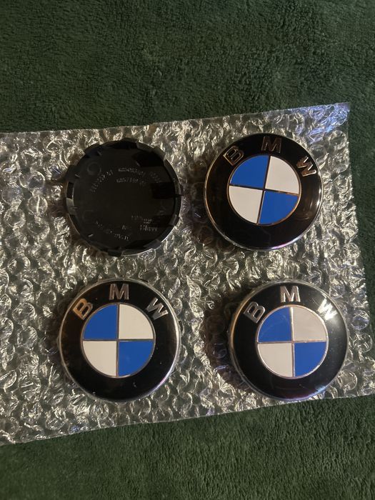 NOWE Dekielki Kapsle do felg BMW 56mm – Komplet 4 szt. [Oryginał BMW / Zamiennik