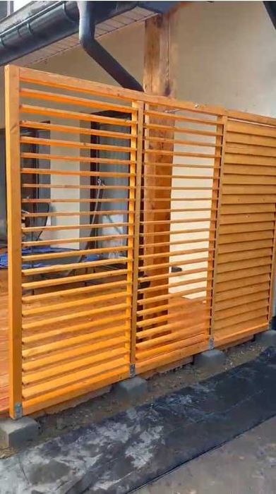 Żaluzje ogrodowe drewniane Shutters – panel na taras