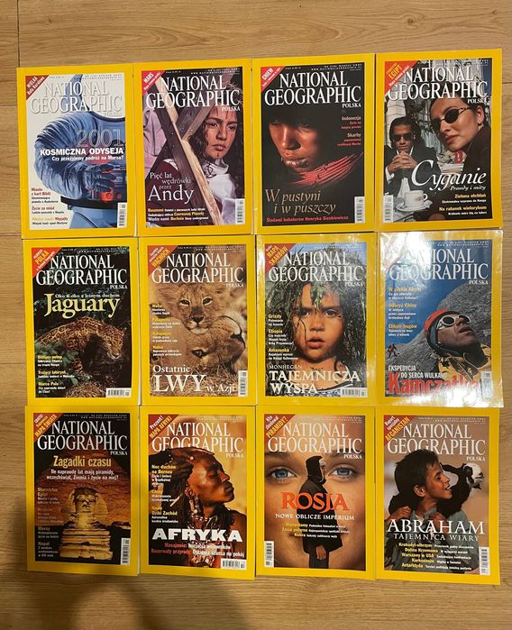 Czasopismo National Geographic 2001, cały rocznik