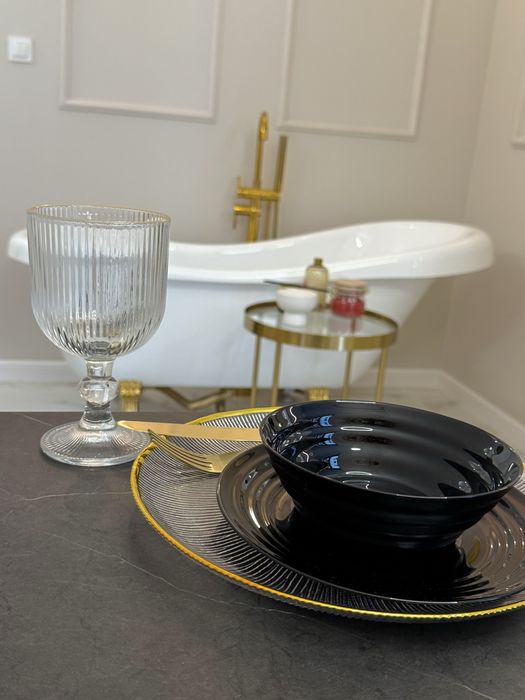 Luksusowy apartament glamour wanna w sypialni / nocleg Lublin