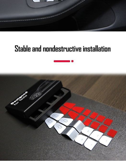 Накладки на кнопки Тесла модель 3 модель Y