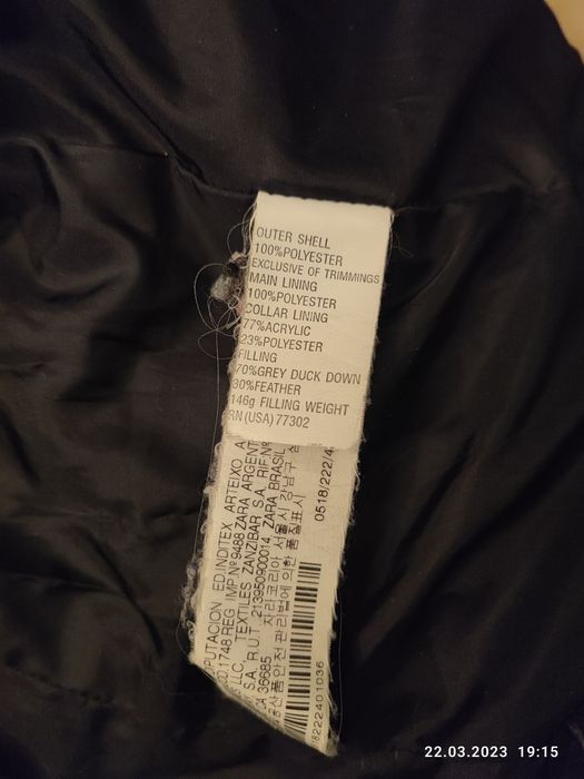 Kurtka puchowa pikowana