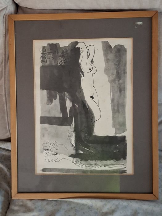Litografia  Picasso emoldurada