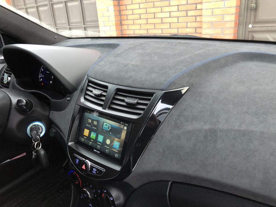 Автомагнітола SWAT 2DIN з рамкою Hyundai Accent, Solaris 2012-2015