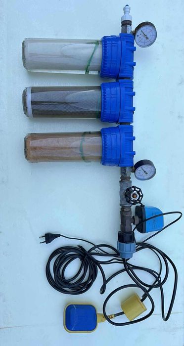 Filtr RO, komplet, 3 Membrany, wkłady, pompa, elektrozawór, pływak