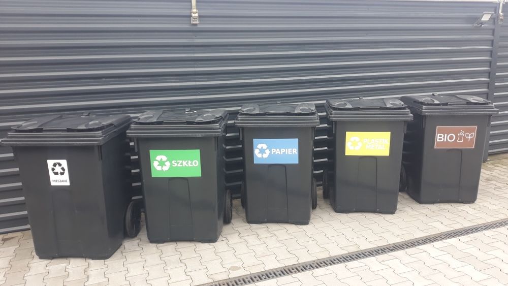 Kosz na śmieci 370L pojemnik na odpady kontener 240