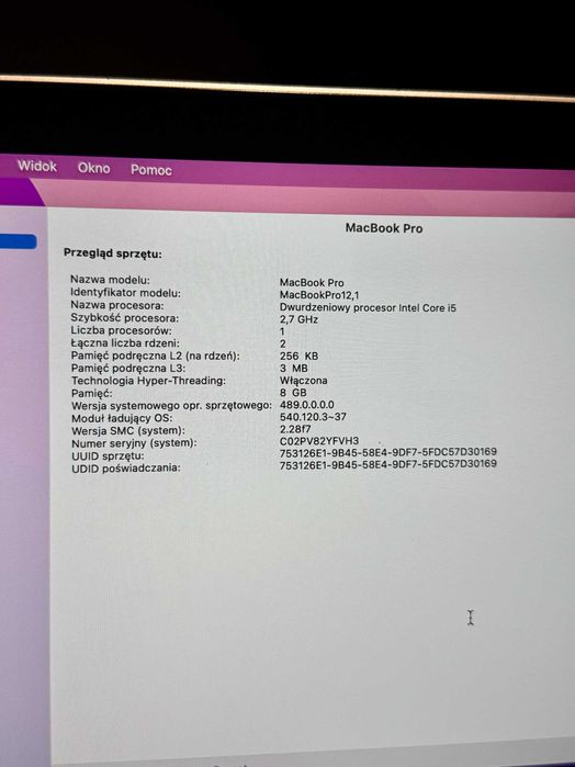 MacBook Pro 2015, 13”
