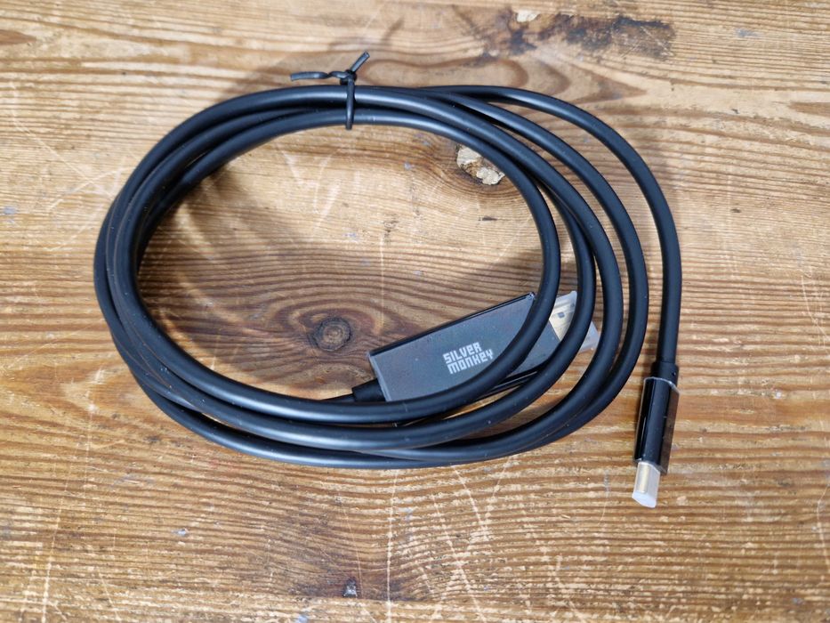 Kabel Silver Monkey USB-C - HDMI v1.4 1,8m Czarny (3567)