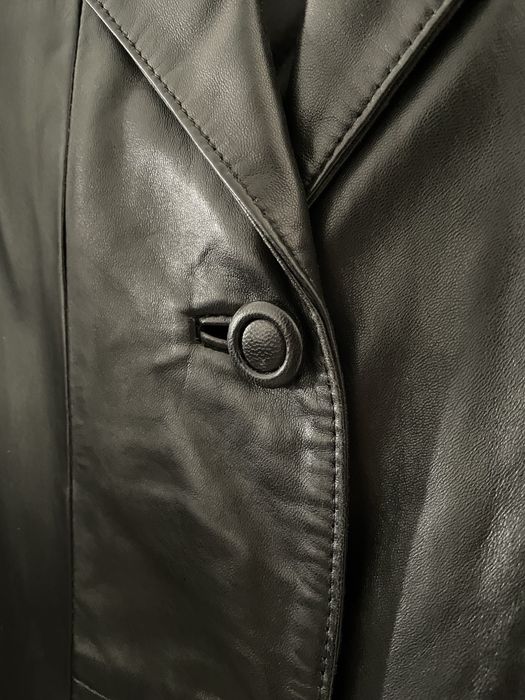 Casaco longo de couro M Casa das Peles