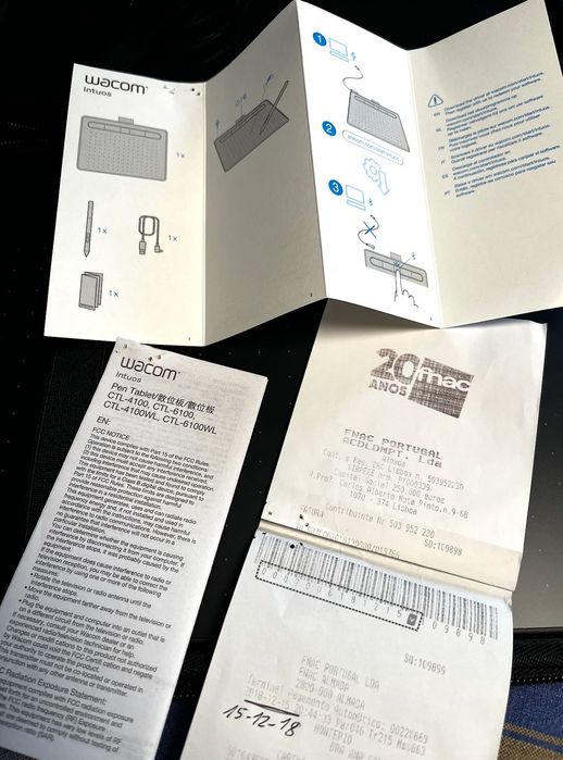 Mesa Digitalizadora Wacom Intuos M Bluetooth | Preto