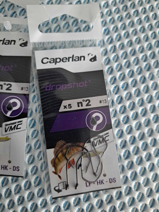 3 Conjuntos de 5 Anzóis - Caperlan - n.º 2 - Novos